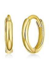 admirable solid extra small gold infant huggie earrings